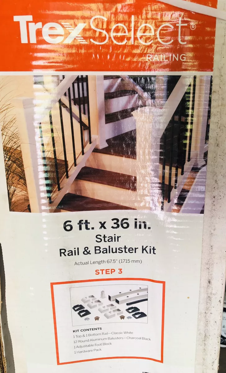 Trex Select® Classic Stair Rail & Baluster Kit in 6' x 36