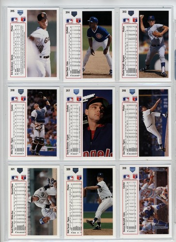 Baseball Upper Deck 1991 Cards Choose Upick from list (255-508) - Picture 131 of 503