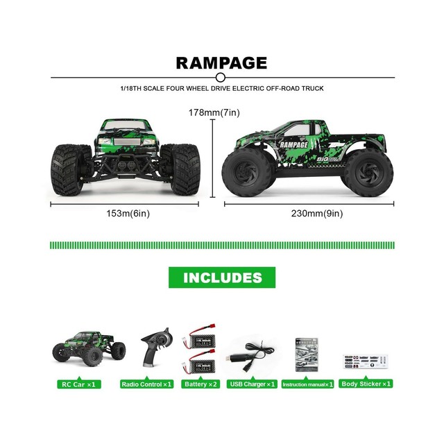 HAIBOXING 118 Scale All Terrain RC Car 18859E 36 KPH High Speed 4wd Electric for sale online