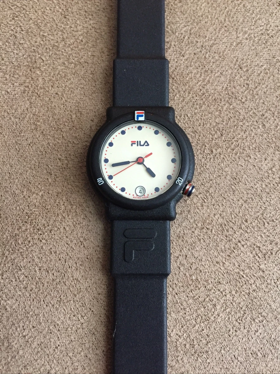 Vintage Unisex Fila Watch Swiss Made Black