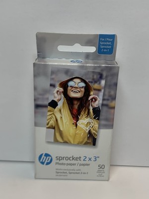 HP Sprocket Zink Photo Paper 2x3'' for HP Sprocket Photo Printers, 50 Sheets NEW