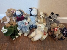 Ty Attic Treasures 1993 Animal Lot 9 Tagged Plush Early Tags Smoke Free