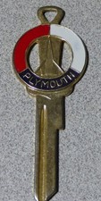Vintage Plymouth Gold Crest 1960 - 70 Ignition Key Blank