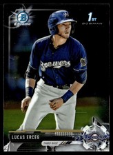 2017 Bowman Chrome Prospects Lucas Erceg Milwaukee Brewers #BCP7