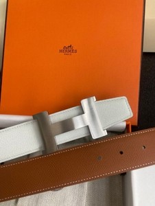 Hermes Unisex Reversible Leather Belt 36in/90