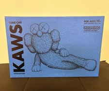 KAWS Time Off Open Edition Blue Vinyl Figure