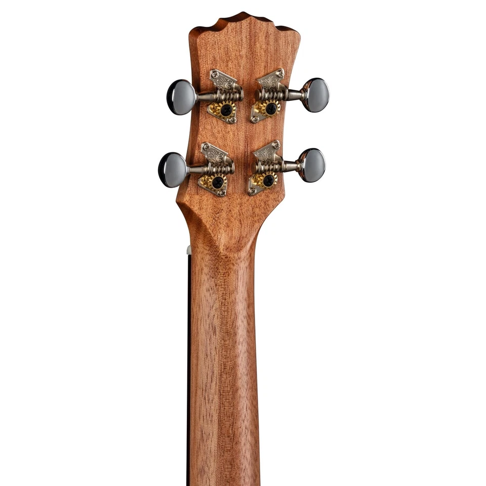 Luna Ukulele Crescent Blk/Wht Ebony Concert Ukulele w/Bag, UKE EX BWE - Image 3 of 4