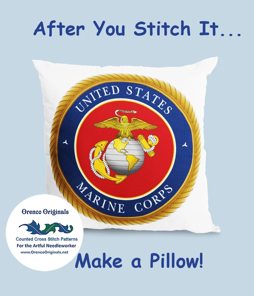 USA Recruitment Poster Ready US Marines Counted Cross Stitch Pattern - Image 3 of 4