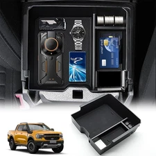 For 2024 2025 Ford Ranger Accessories Center Armrest Storage Box Organizer Tray