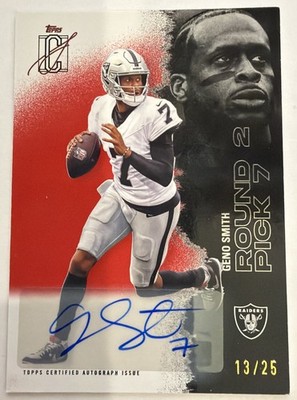 Topps 2025 Signature Class Geno Smith Las Vegas Raiders Auto 13/25 #84