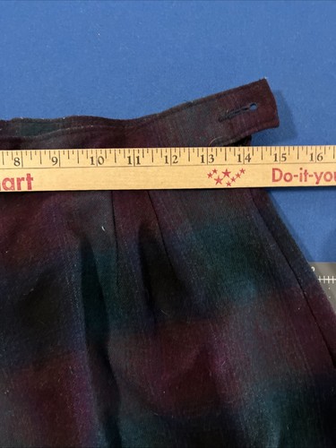 VTG Woolrich Wool Skirt Size 10 Plaid Green / Blue / Red Lined USA Full-Length - Bild 3 von 7