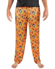 Naruto Anime Men's Chibi Character All Over Print Sleep Pajama Pants