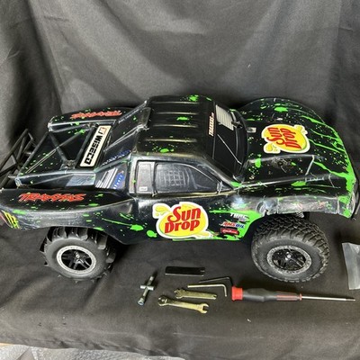 Traxxas Slash 2wd 1/10 Short Course Truck Roller Slider Chassis with body/tires!
