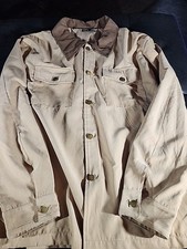 Shein Long Sleve Button Up Tan Brown Collar 3xl Dress Shirt