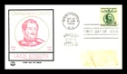 LAJOS KOSSUTH CHAMPION OF LIBERTY HUNGARY 1958 #1117 TRI COLOR CACHT FDC REMOVED