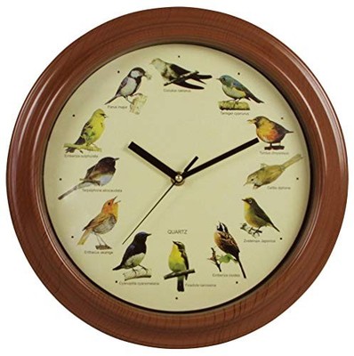 Luna24 simply great ideas... Vogelstimmen-Wanduhr mit 12 authentischen Voge
