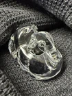 1986 STEUBEN CRYSTAL 'PUPPY LOVE' HAND COOLER FIGURINE PAPERWEIGHT RETAIL $275