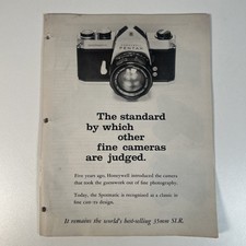 Honeywell Pentax Cameras - Pricing Information Brochure Pamphlet - Vintage 1970