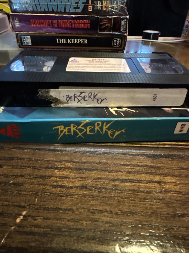 Berserker (VHS Tape 1987) Rare & OOP Prism Entertainment Release Slasher Horror - Image 3 of 4