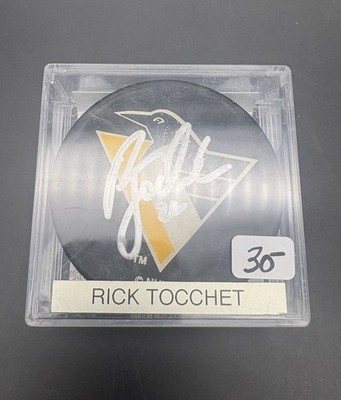 Rick Tocchet Signed Pittsburgh Penguins Hockey Puck-JSA CI09925 | eBay