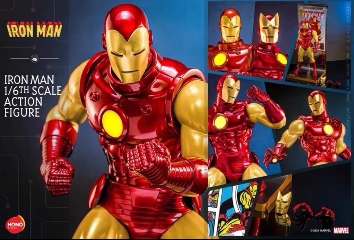 New Hot Toys Hono Studio HS05 Marvel Comics Iron Man 1/6 Figure in
