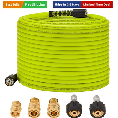 #ad #ad Pressure Washer Hose 50 FT x 1 4quot; Replacement Power Wash Hose with Quick Co... $61.10