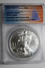2017-(P) $1 American Silver Eagle struck at Philadelphia ANACS MS70
