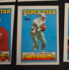 1988 Topps Stickers Super Star Backs #43 Herschel Walker
