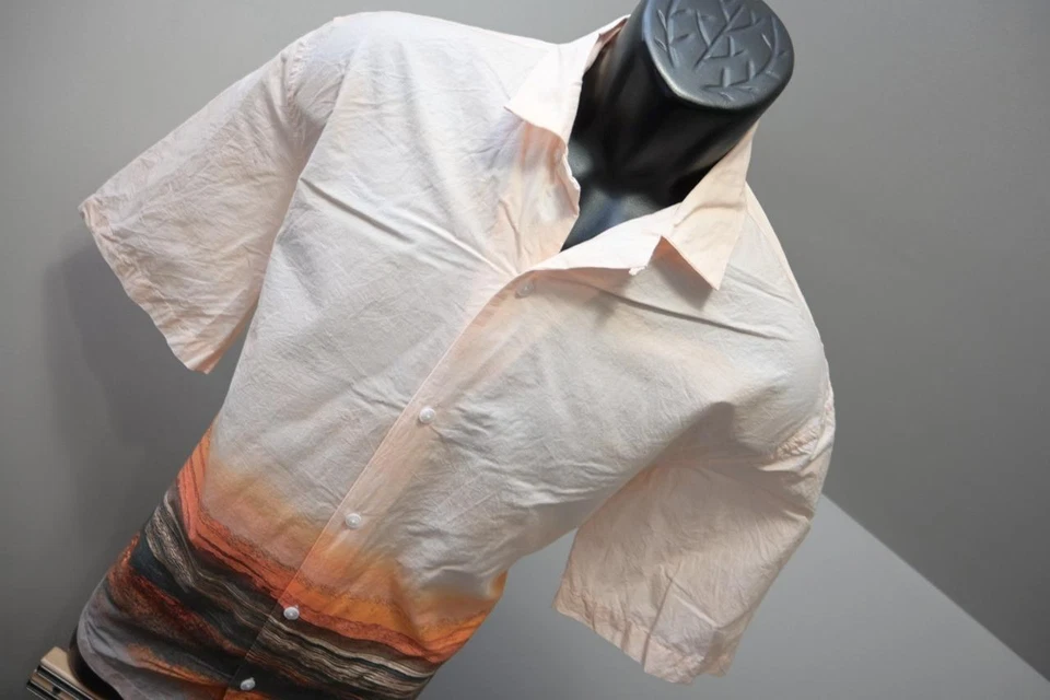 Topman Casual Button Up Hawaiian Shirt Beach View Short Sleeve Mens Sz Small - Image 4 of 4