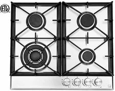 RambleWood GC4-50N, 4 Burner Natural Gas Cooktop