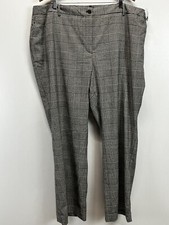 NEW! Talbots Raleigh Wool Pants 24W Plus  Houndstooth Elastic Sides Women