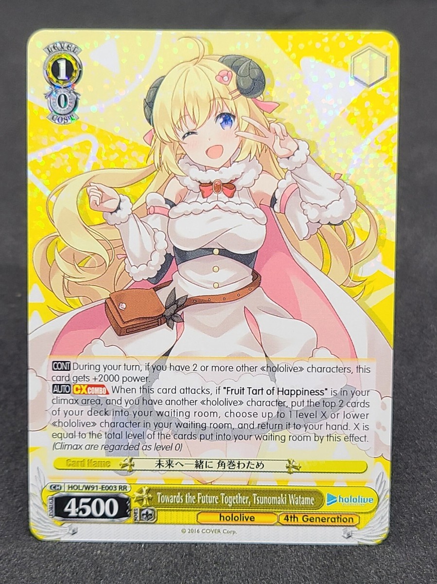 その他 WATASHA Watame Tsunomaki hololive Weiss Schwarz TCG Bushiroad COVER