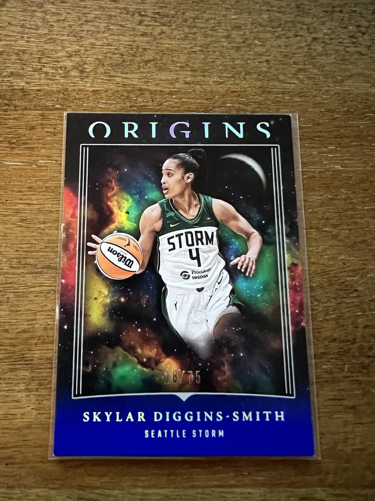 2024 Panini Origins WNBA Skylar Diggins-Smith Blue Parallel #28/75- Storm