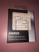 Staples Earbuds With Microphone Brand New-SHIPS N 24 HOURS