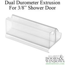 Shower Door Guide Clear Vinyl Guide For Frameless Tub Enclosures Dual Durometer