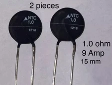 2 PC  EPCOS  TDK NTC 1 .0 Ohm, 9 Amp ICL Thermistor B57237S109M 15mm New