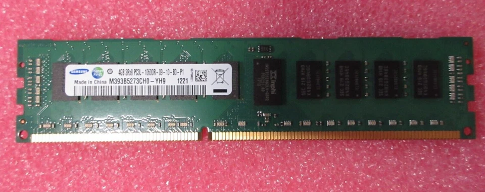 Samsung M393B5273CH0-YH9 4GB PC3L-10600R ECC Reg 2Rx8 CL9 DDR3 240-Pin - Image 2 of 3