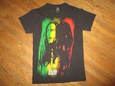 BOB MARLEY T SHIRT Reggae ZION ROOTSWEAR Rasta Jamaican Flag Adult SMALL