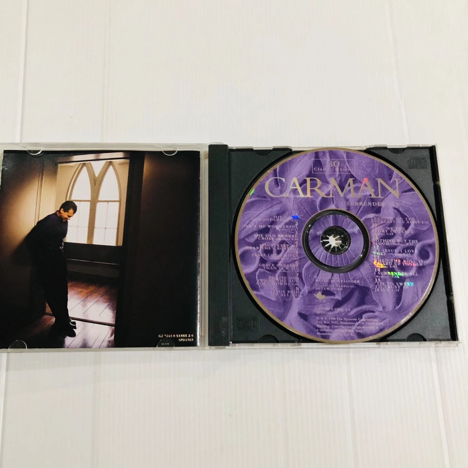I Surrender All 30 Classic Hymns by Carman (CD, 1997) - Image 4 of 4