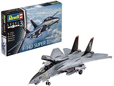 REVELL - Baue und bemale den Kampfjet F-14D Super Tomcat - 1/72 - REV03960