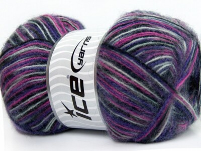 Angora Supreme Color Pink Purple Black White 35099 Ice Yarns Fine Wt 100gr 601yd