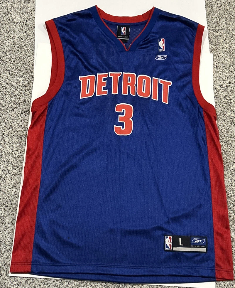 Vintage Authentic Reebok NBA Detroit Pistons Ben Wallace #3