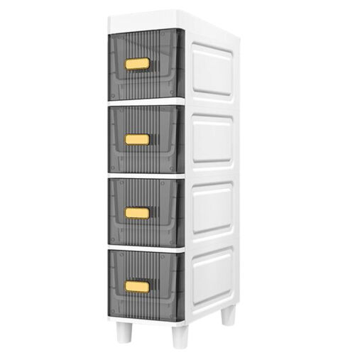 Narrow Toilet Drawer 4/5 Tier Bathroom Crevice Cabinet Restroom Storage Cabinet - Picture 13 of 18