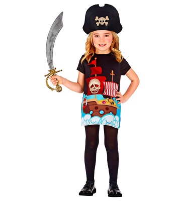 COSTUME CAPITANO PIRATA VESTITO E CAPPELLO