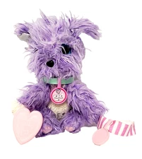 Scruff a Luvs Purple Puppy Dog Stuffed Animal, 2 Collars, 2 Tags, & Brush