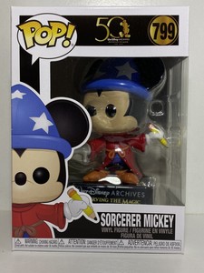 Funko Pop! 50 Years Walt Disney Archives #799: Sorcerer Mickey Vinyl Figure- NEW | eBay