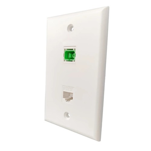 APC Fiber Optical Wall Faceplate SC-SC With CAT5E RJ45 LAN Female Pass Through - 第 3/6 張圖片