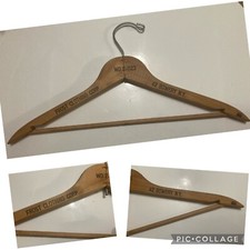 Vintage Wood Coat Hanger Frost Clothing Corp. 42 The Bowery New York