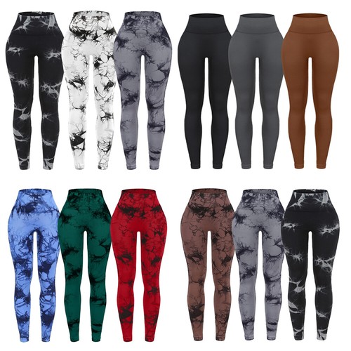 Womens Push Up Gym Leggings Seamless High Waist Yoga Pants Ruched Sports Running - Picture 11 of 33