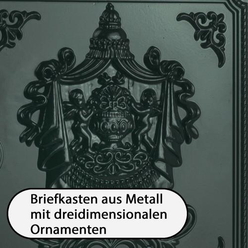 Briefkasten Englischer Postkasten zur Wandmontage grün Nostalgie Antik Stil - Bild 6 von 15